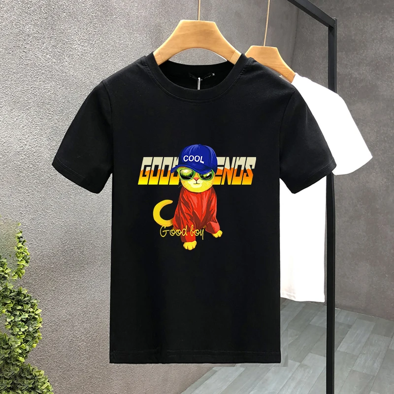 

Luxury Cute Dog For Men's Streetwear T-shirt Cotton High Quality Print Summer Tees Brand Fitness Gym Tops Unisex Oversized S-7XL