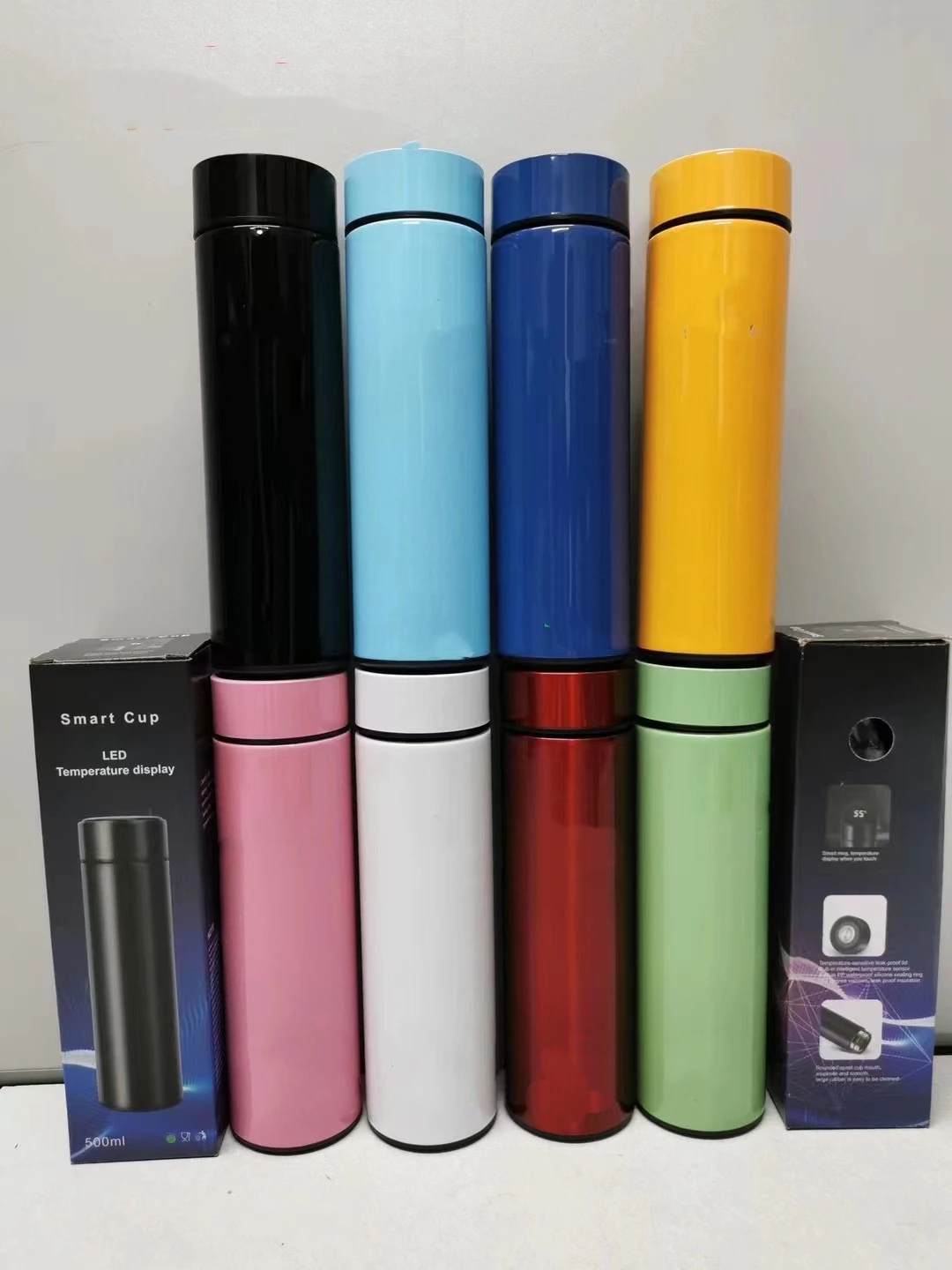 Бутылка Copo Termica inteligente с дисплеем цифровая температура 480 мл quente e fria