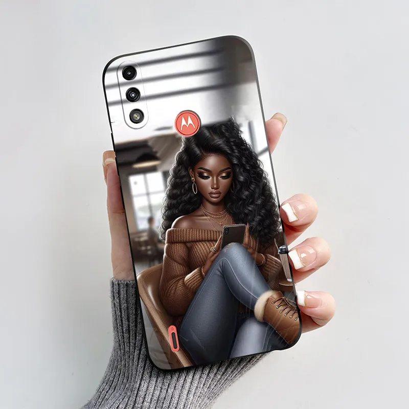 Чехол для Motorola Moto E7i Power чехол телефона с милым котом из мультфильма мягкий