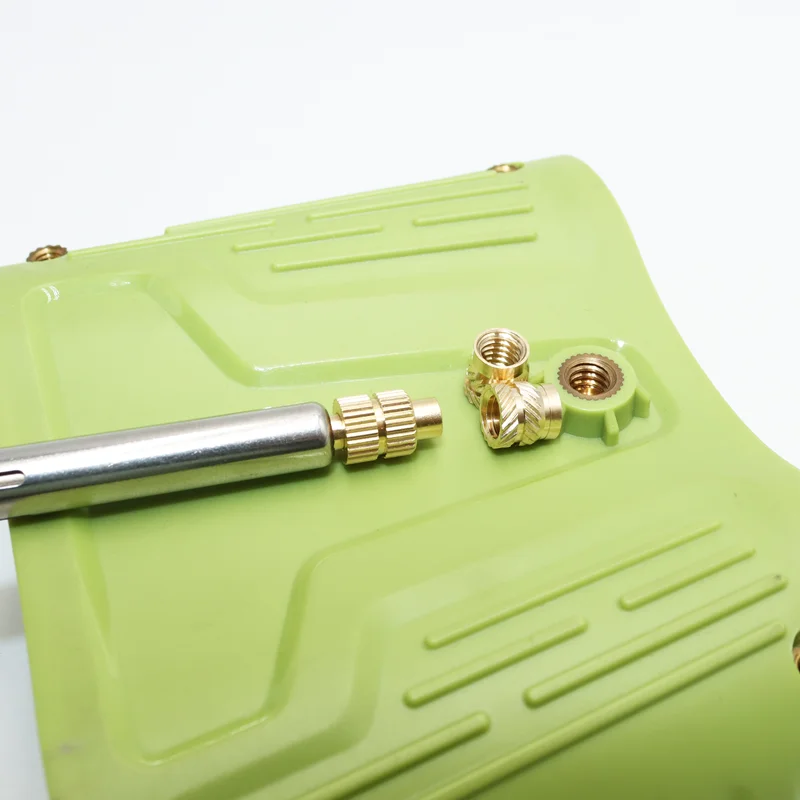 Латунная гайка с нагревательной вставкой Инструмент M2 M3 M4 M5 M6 Вставные гайки