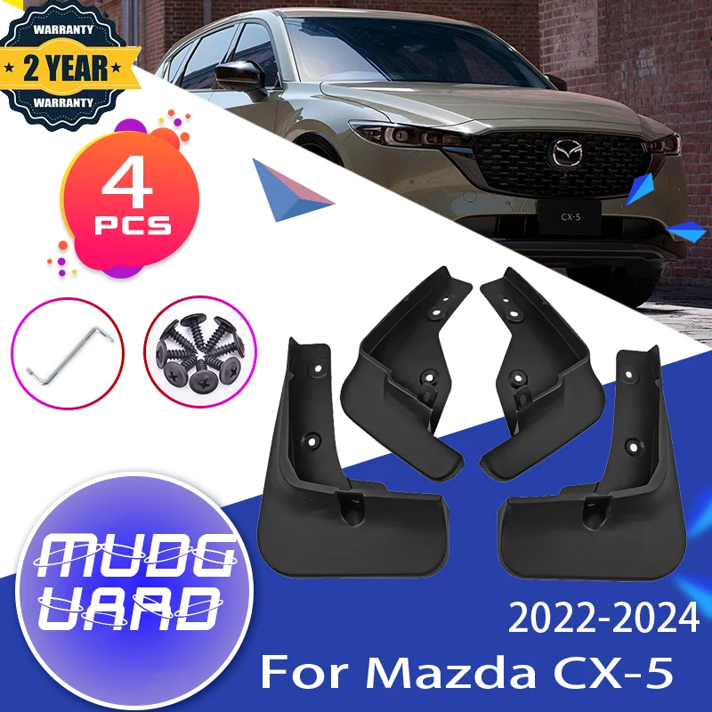 

Для Mazda CX-5 KF 2022 2023 2024 CX5 CX 5 Брызговики передних и задних колес Fender Автомобильные брызговики Брызговики Защита от брызг Автоаксессуары