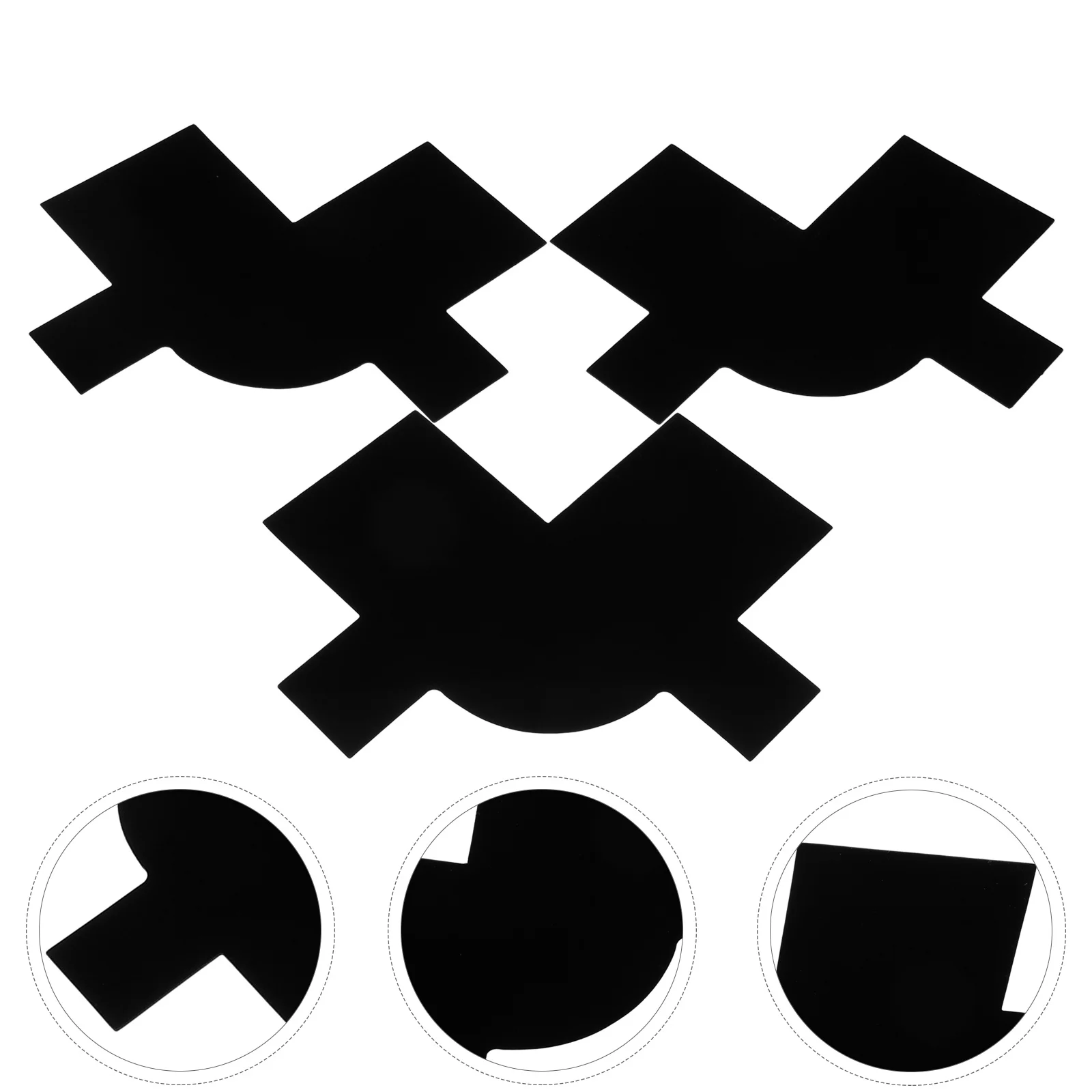 3 шт. шаблон для стрижки направляющая бороды перегородка линии волос бусины