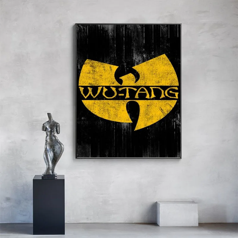 

Музыкальный постер с логотипом Wu Tang Clan, картина, товары премиум-класса, декоративная живопись, настенное искусство, постеры для гостиной, до...