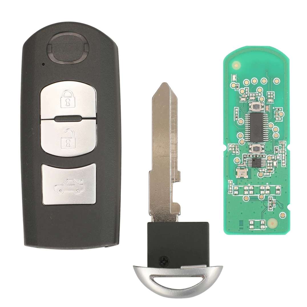 Jingyuqin 2/3 кнопочный умный Автомобильный ключ для MAZDA CX-3 Axela Atenza модель CX-5 SKE13E-02