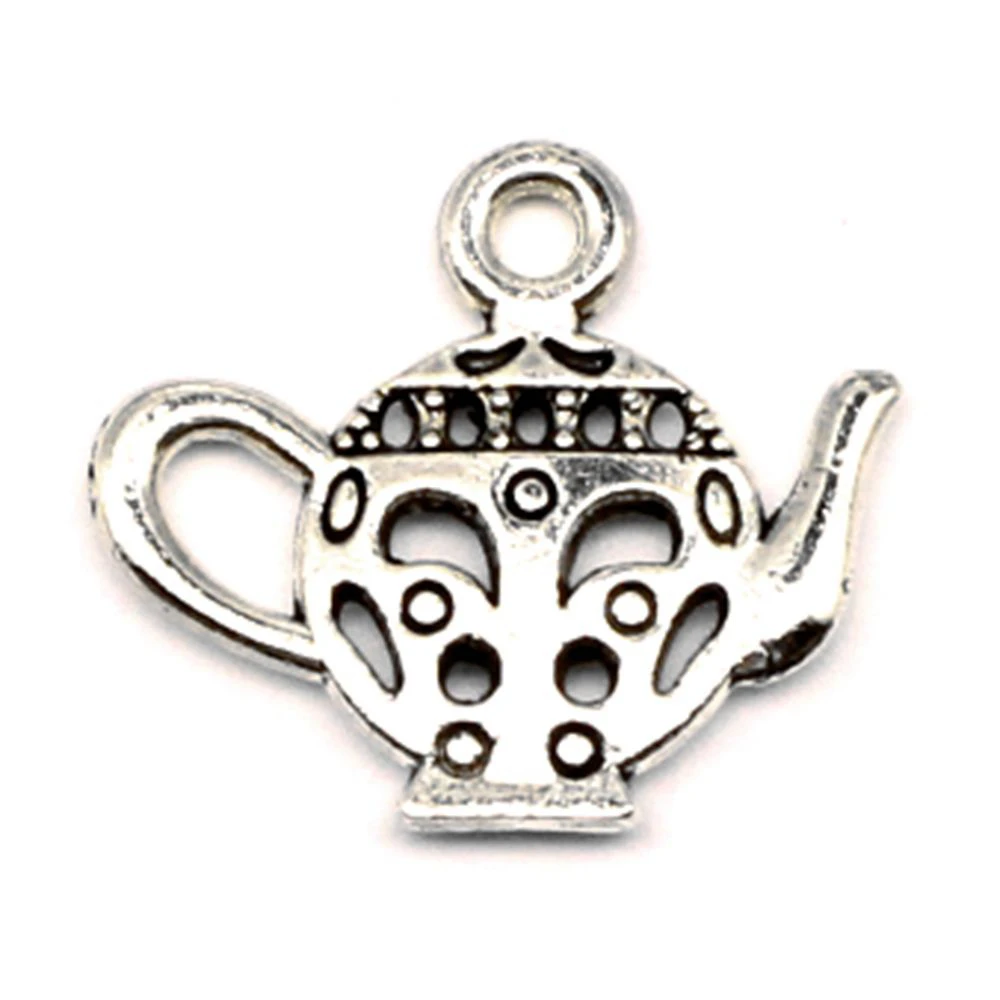 

Подвеска в виде чайника для изготовления ювелирных изделий, лучший подарок, 20 шт., 16x18 мм