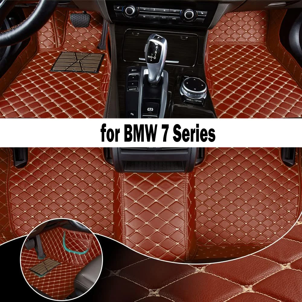 

Автомобильный напольный коврик для BMW 7 серии G11 G12 2016-2018 года модернизированной версии, Аксессуары для ног, ковры