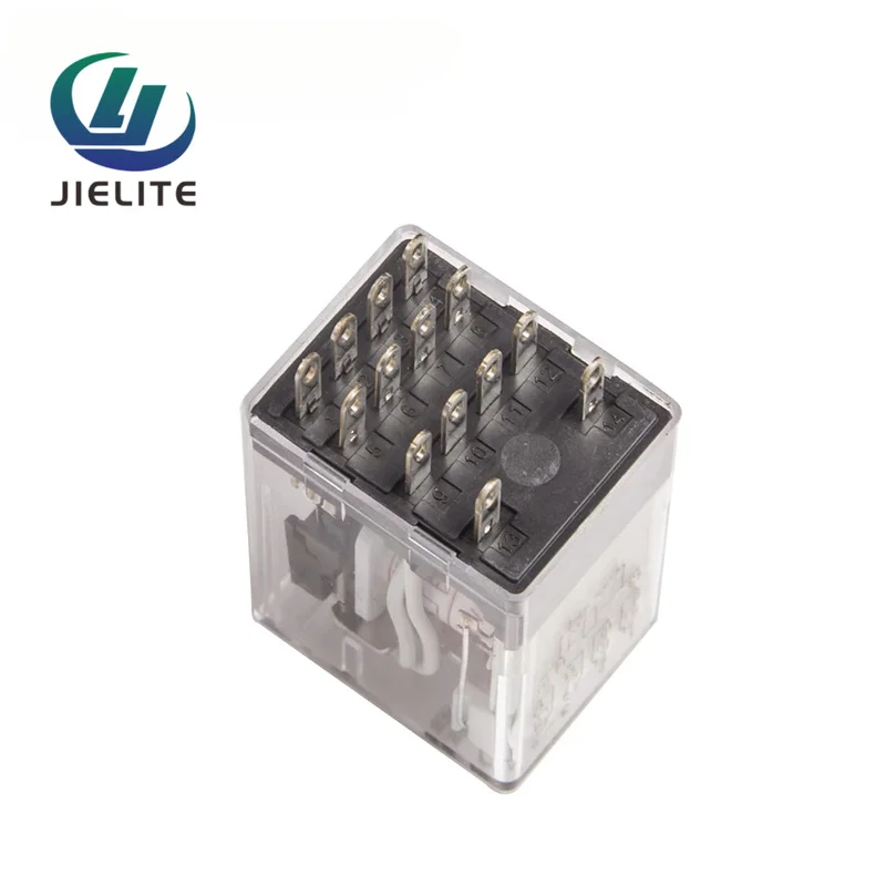 Фото Реле мощности JZX-22F(D)/4Z, 3А, 220В переменного тока, с индикатором, 14 контактов, защита от перегрузки, электрическое реле, компонент для генератора. №3