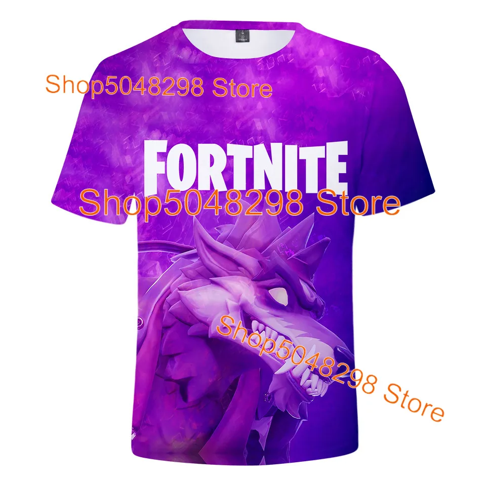 Фото Футболка Bushranger Fortnite для детей, футболка с 3D принтом Banana Peely, мужская и женская футболка Battle Royale Game, летние топы, подарки на день рождения №4