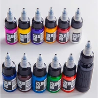 12 colors set professional tattoo inks microblading permanent body makeup natural fast coloring tattoo pigment artists supplies