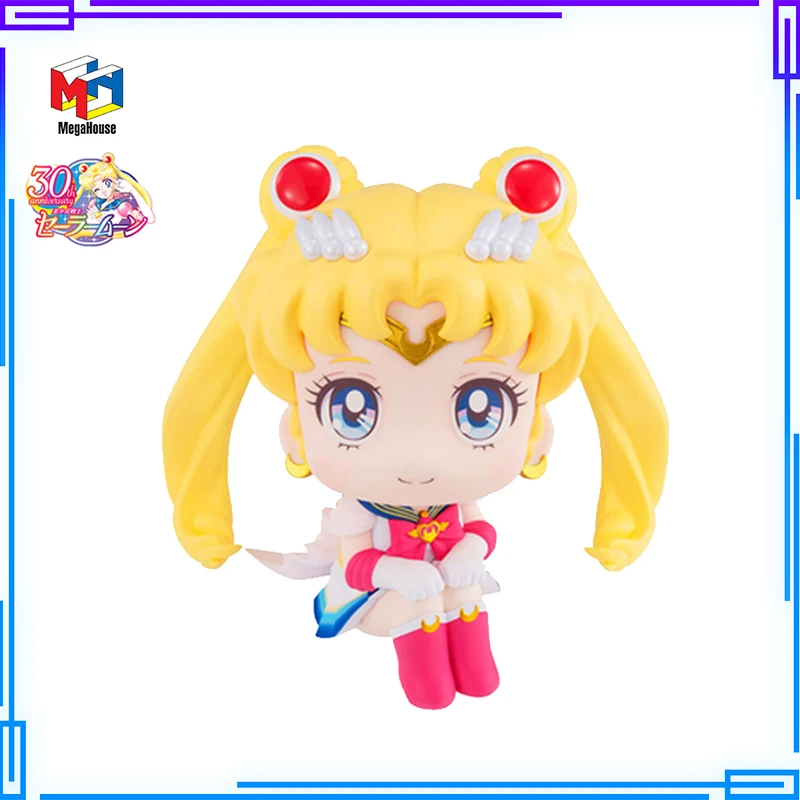 

MH Original Look Up Pretty Guardian Sailor Moon Figures Super Princess Annie Tsukino Anime Movie Action Figure Cute Room Decor