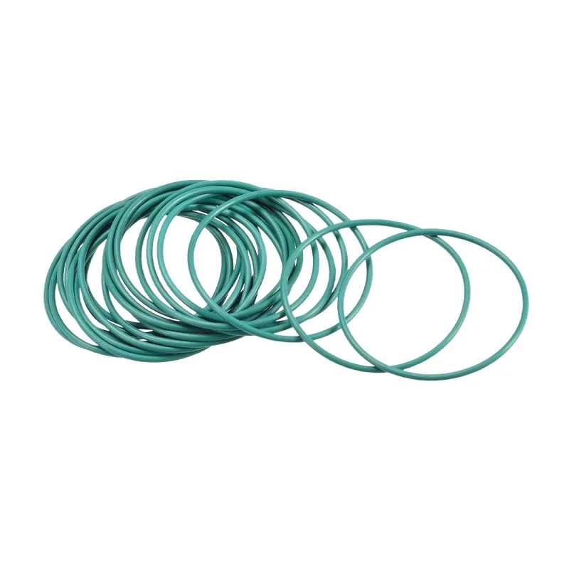 

5PCS Green Fluorine Rubber Ring FKM O Ring Seal OD41/42/43/44/45/46/47/48/50mm CS 2.5mm Rubber Seal Oil Ring Fuel Gaskets Washer