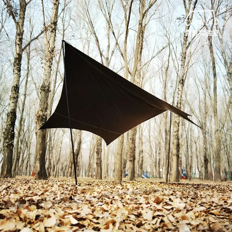 

Портативный шестиугольный Водонепроницаемый Виниловый тент с серебряным покрытием в форме бабочки для кемпинга.