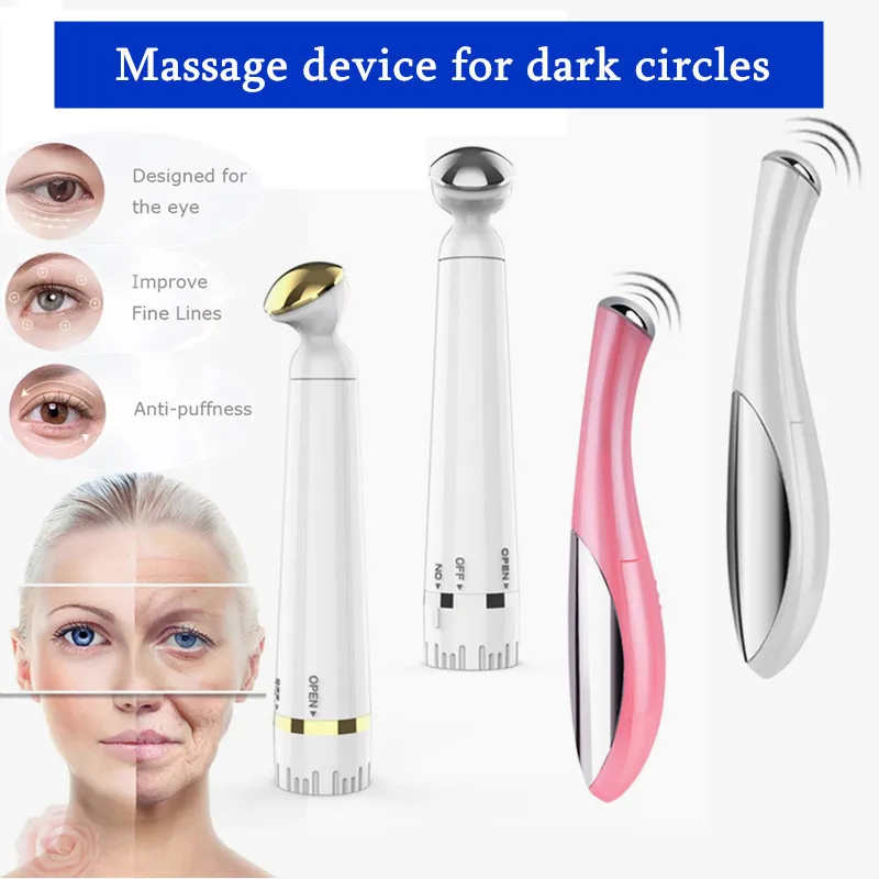 

2 Types Portable Eye Massager Electric Vibration Wrinkle Anti-Ageing Eye Massage Dark Circle Removal Beauty Face Eye Care Pen