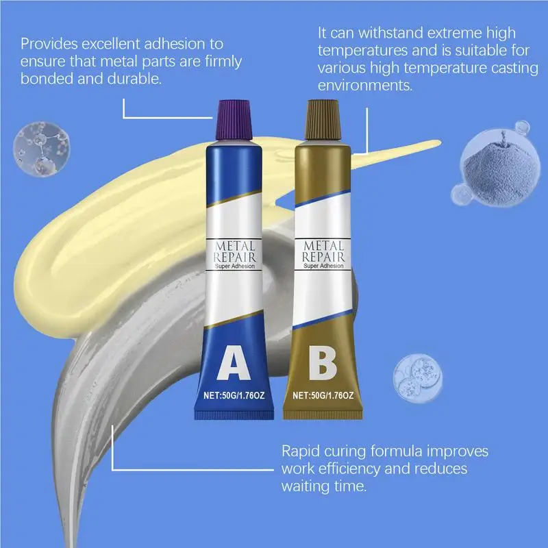 Металлический сварочный клей эпоксидный сверхпрочный для металла и