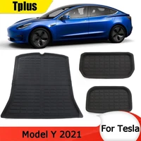 new car front trunk storage mat for tesla model y cargo tray trunk xpe waterproof dustproof pad modely 2017 2022 accessories