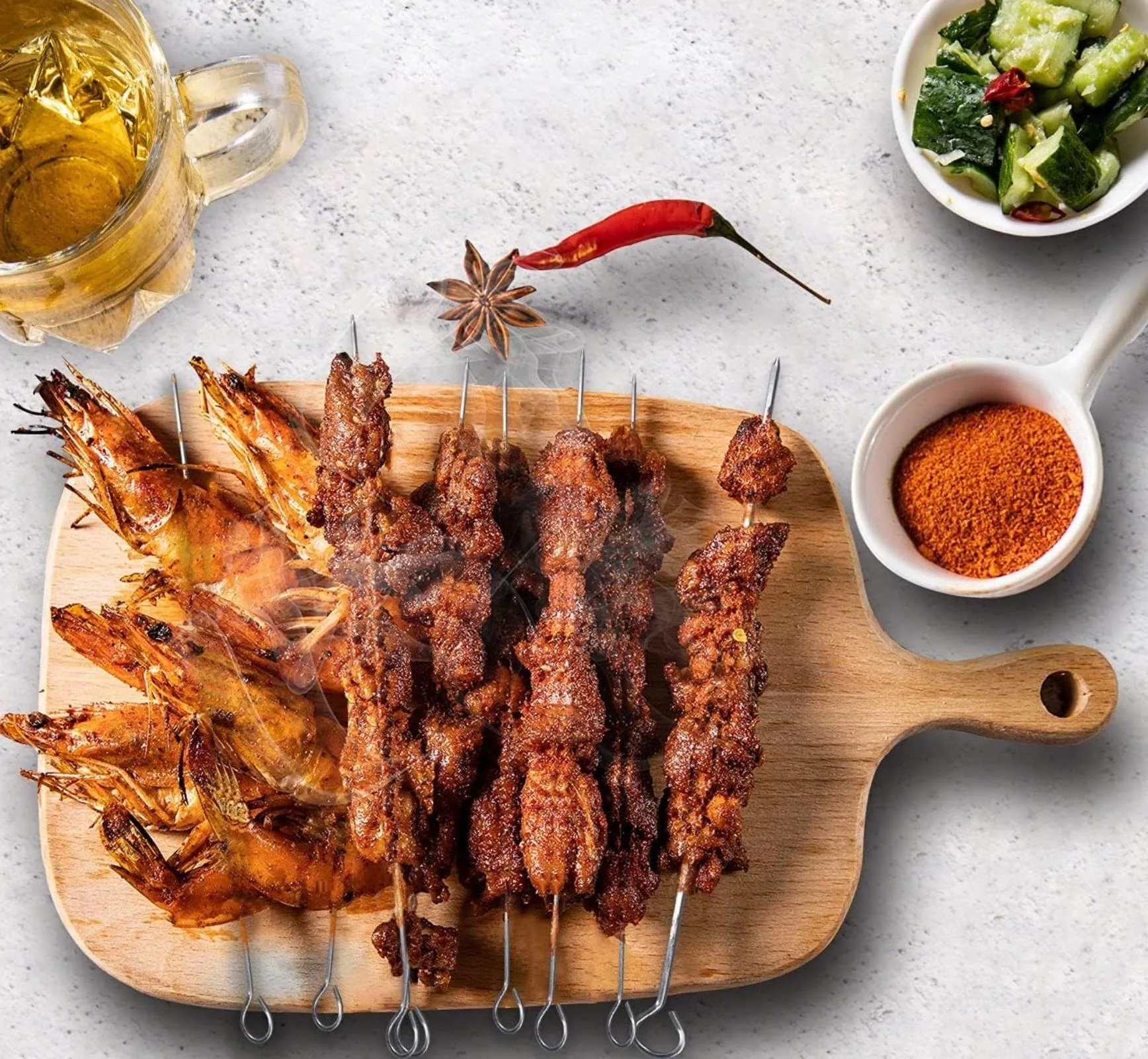 Шампуры для барбекю из нержавеющей стали 10 шт