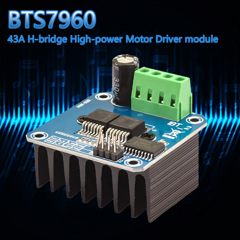 

Double BTS7960 43A H-bridge High-power Motor Driver Module/Smart Car