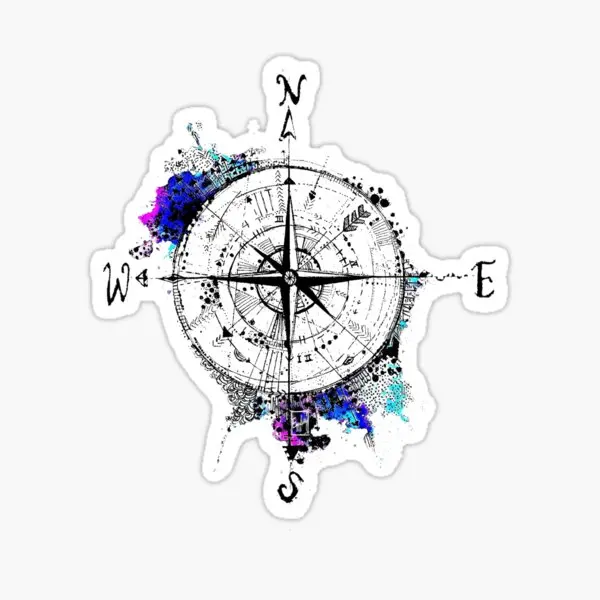 

Not All Those Who Wander Are Lost 5PCS Stickers for Cute Laptop Decor Wall Living Room Funny Decorations Cartoon Background