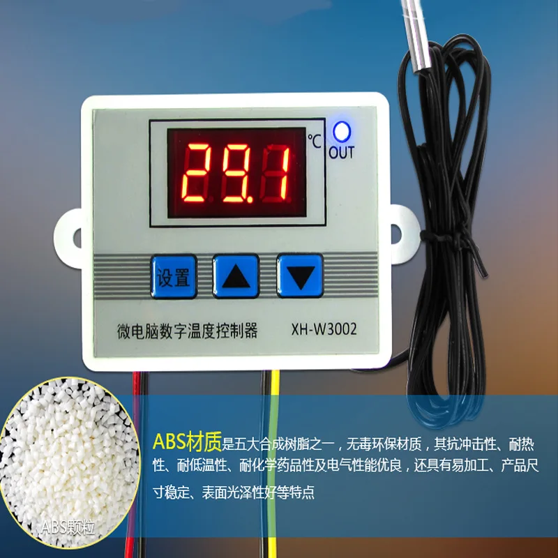 

Xh-w3002 Digital Control Temperature Microcomputer Thermostat Switch Thermometer Controller Thermoregulator 110V-220V/1500W