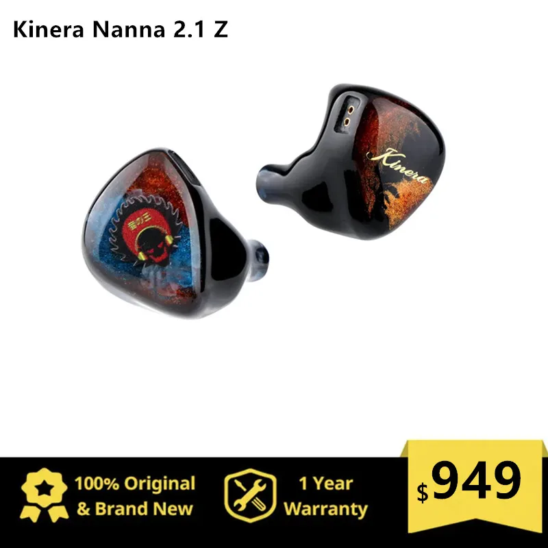 Kinera Nanna 2,1, Серия Z-Tune, 2EST + 1BA + 1DD, трибрид, отрегулирован в сотрудничестве с Zeos Pantera (Отзывы Z)