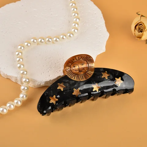 Muweordy Ацетатные заколки-крабы для волос