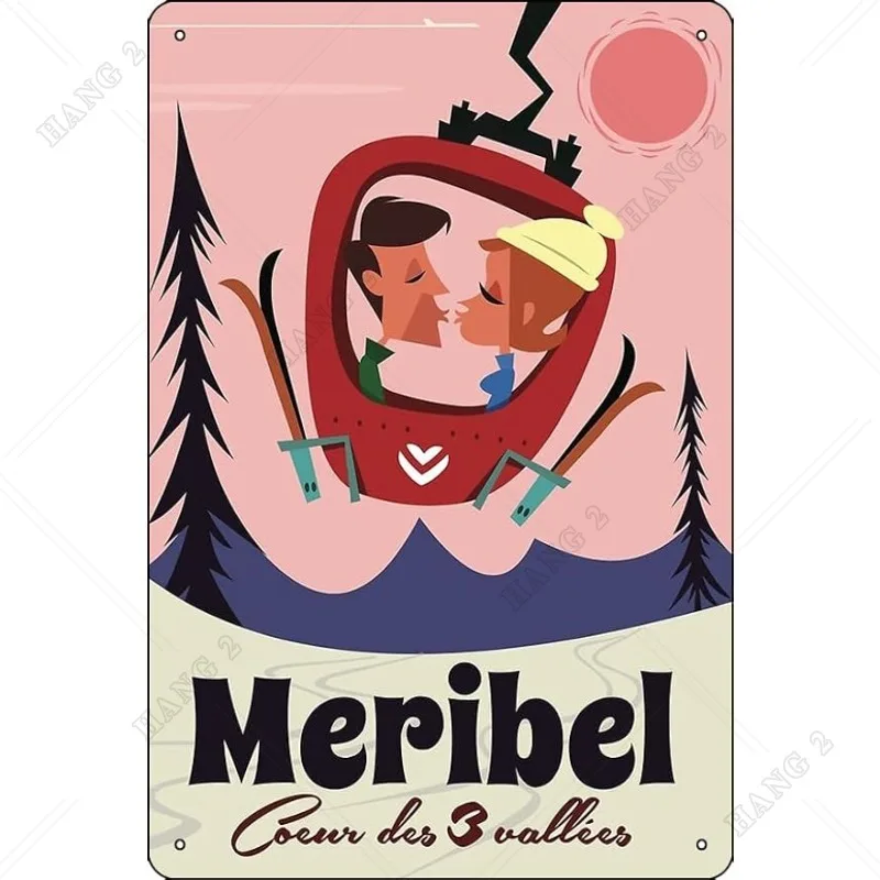 Meribel Фотографическая печать металлический жестяной знак День Святого Валентина