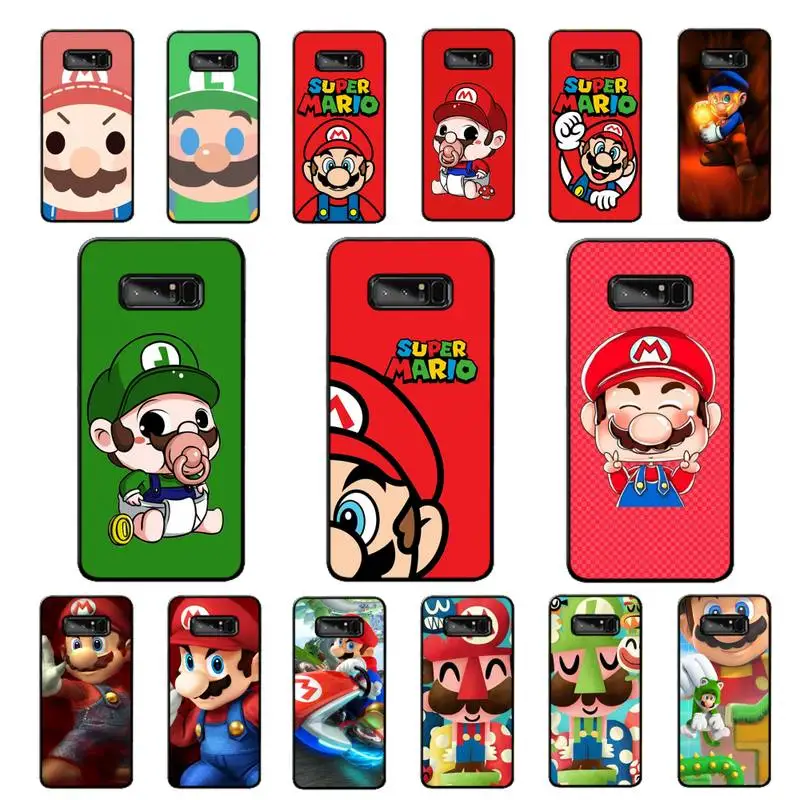 

BANDAI Super Mario Phone Case for Samsung Note 5 7 8 9 10 20 pro plus lite ultra A21 12 02