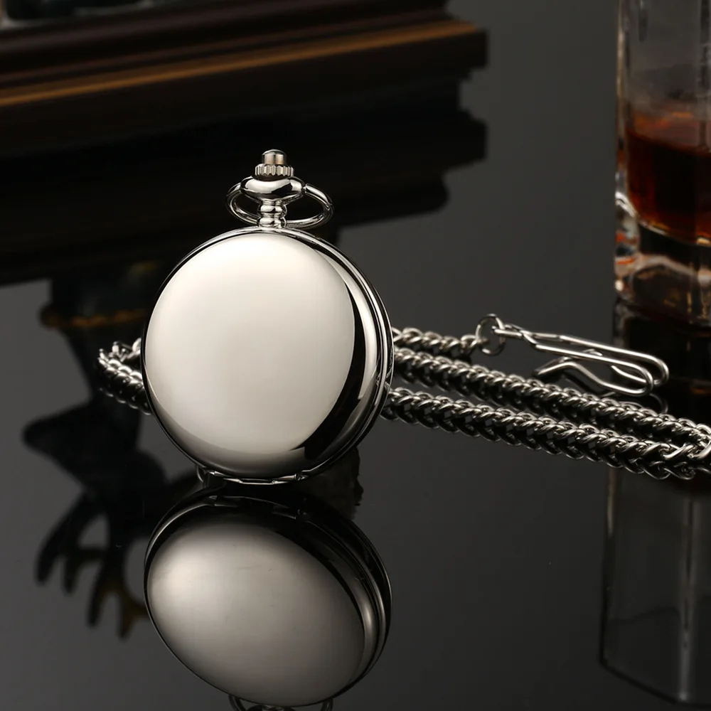 New Hand Wind Mechanical Men Pocket Watch Skeleton Dial Steampunk Necklace Pendant Vintage Dress Fob Watches for Weeding Gift
