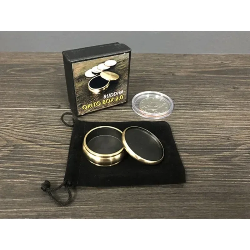 Будда модель 2 0 + 1 полудоллар оболочка крупный план волшебный трюк монета