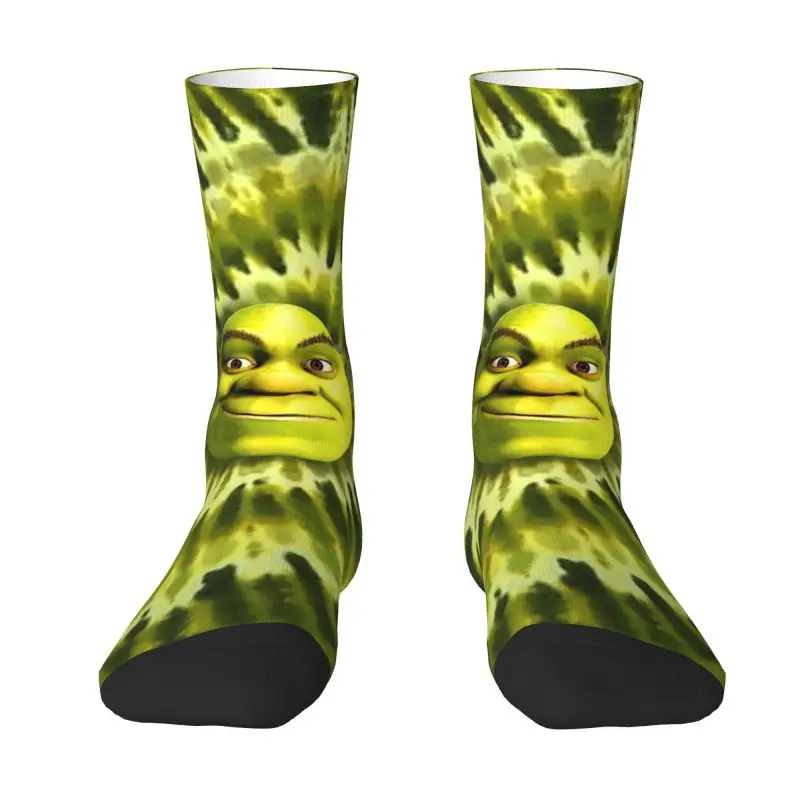 

Shreks Tie Dye Men Women Crew Socks Unisex Fashion 3D Printing Fantasy Movies Dress Socks