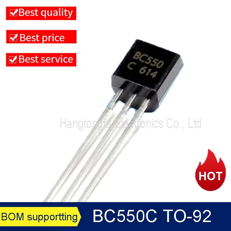 

Силовой транзистор BC550C BC560C TO-92 550C(PNP) 560C (NPN), аудиотрубка, линейный Триод DIP, новинка, 100 шт./партия