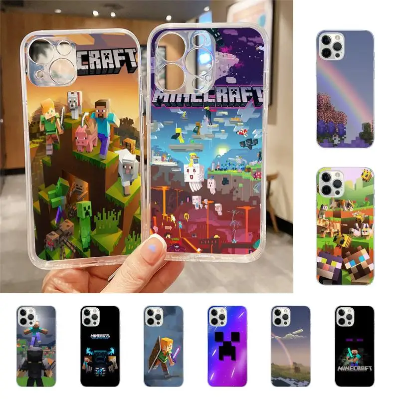 

Game Mine C-Crafts Phone Case For Iphone 7 8 Plus X Xr Xs 11 12 13 Se2020 Mini Mobile Iphones 14 Pro Max Case