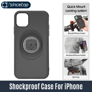 bicycle phone holder with quick mount car holder belt clip case for iphone 11 pro xsmax 8 plus 7 6 6s 5s se bike mount free global shipping