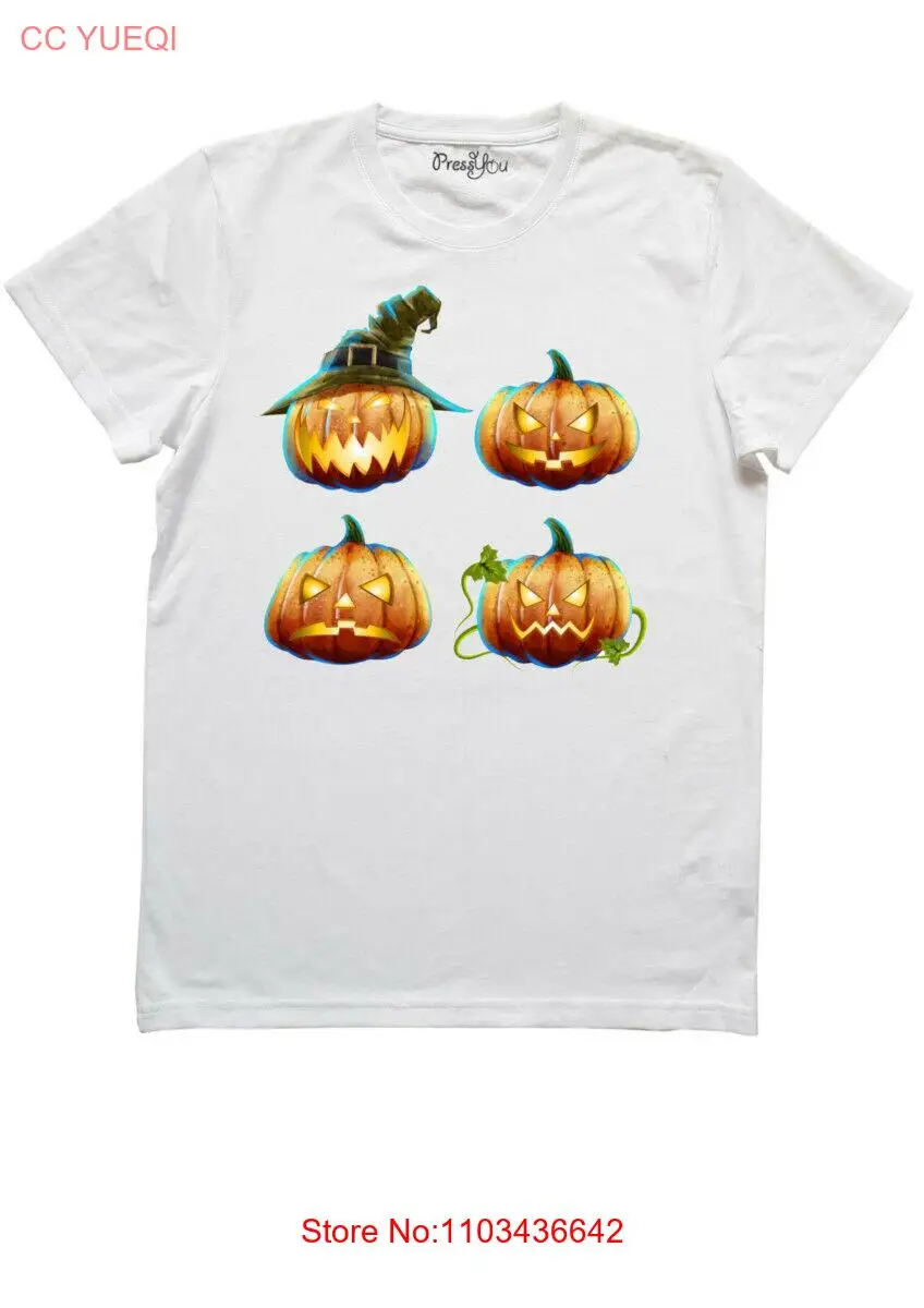 Футболка Quattro Zucche на Хэллоуин — Четыре улыбающихся тыквы Hween13