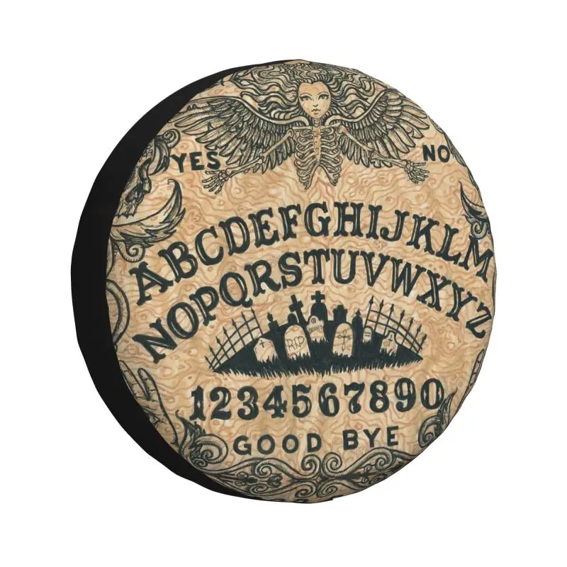 

Крышка Запасного Колеса Witchcraft Ouija Board для Jeep Grand Cherokee, защитная пленка для колеса автомобиля 4x4 RV с оккультным черепом ведьмой 4WD