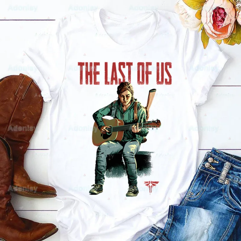 

I Love Ellie Williams Woman Print Harajuku Summer Tshirts Casual Round Neck Short Slee Top Tee Shirt,Drop Ship