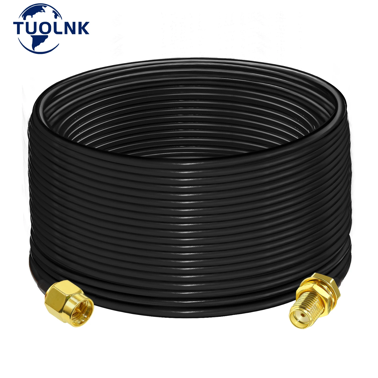 

SMA Extension Cable RG58 20cm 10M 15M 20M 25M 30M 35M 40M Sma Male to Sma Female Coaxial Cable Low Loss RF Coax Assembly