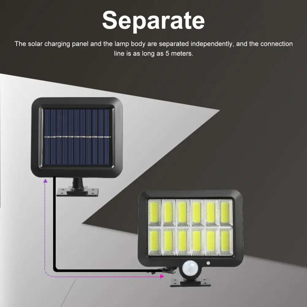 

Motion Sensor Lamp Practical ABS Solar Wall Light Motion Sensor LED Light Garden Wall Lamp Garden Supplies