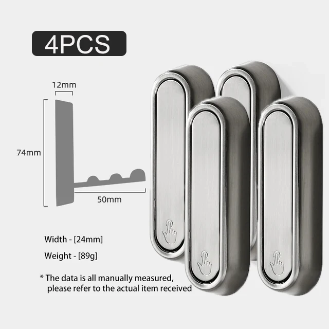 

4 шт. складные крючки для одежды из цинкового сплава, шапки, сумка для ключей, крючок для дома, кухни, настенная подвесная стойка для хранения, аксессуары для ванной комнаты