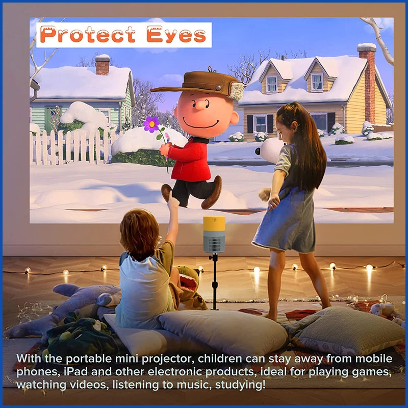 2022 YT400 New Portable Pocket LED Mini Projector Gift for Micro Video Game Proyector Toy Beamer |