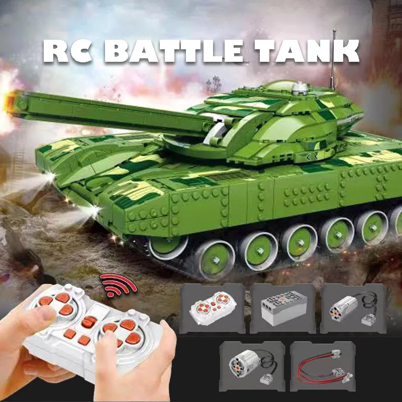 

1516pcs Remote Control Tank Building Blocks WW2 World of Tanks RC Toys Model Construction Kit For Children Kids Boys Gift