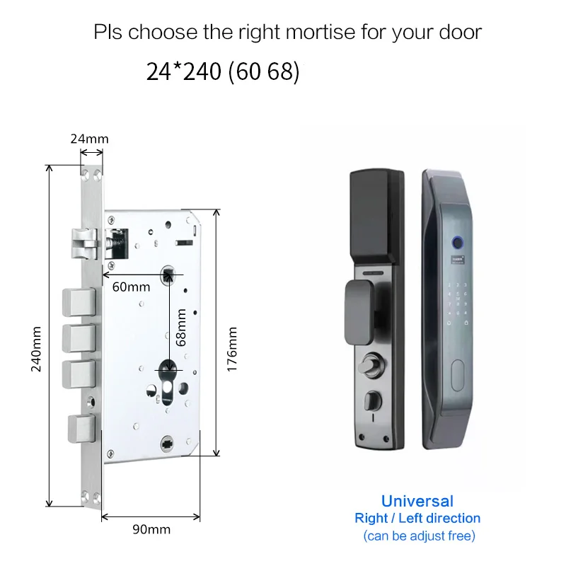 cerradura inteligente tuya automatic door lock fingerprint lock anti-theft digital door lock enlarge