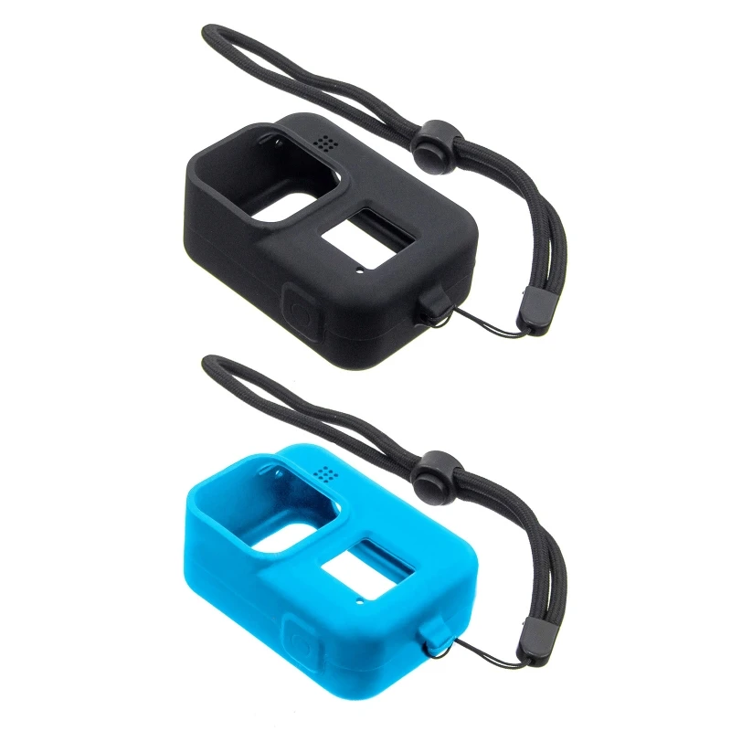 

Силиконовый защитный чехол для GoPro Hero 8 Black Sleeve Чехол рамка с ремешком аксессуар для Go Pro 8 чехол