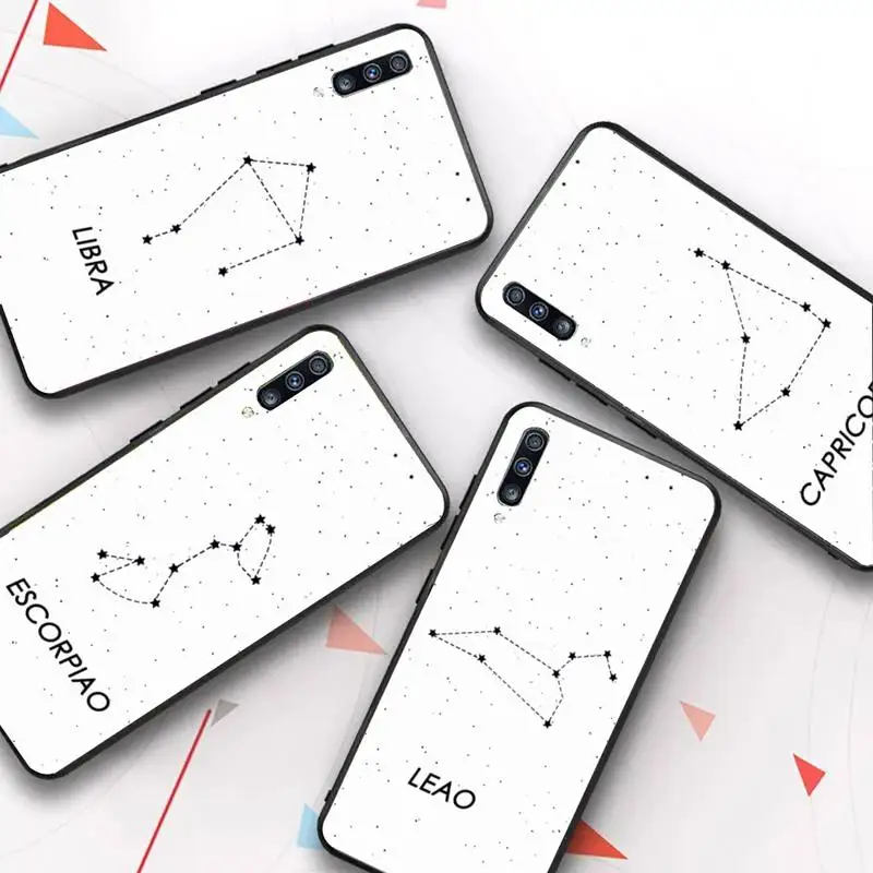 

YNDFCNB Twelve constellation Phone Case for Samsung S20 lite S21 S10 S9 plus for Redmi Note8 9pro for Huawei Y6 cover