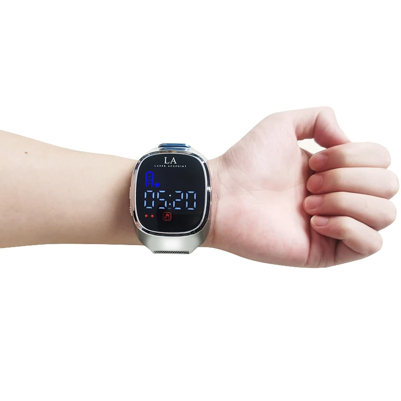 

CE laser therapy watch Anti diabetic stroke rehabilitation high blood pressure device heart rate monitor home use