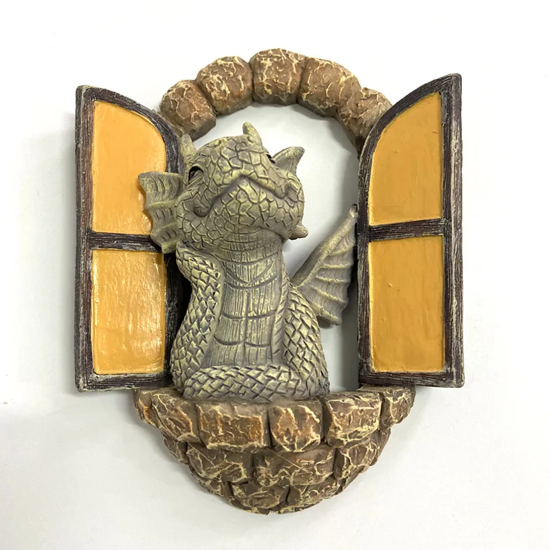 

Creative Crafts Garden Dinosaur Resin Wall Decoration