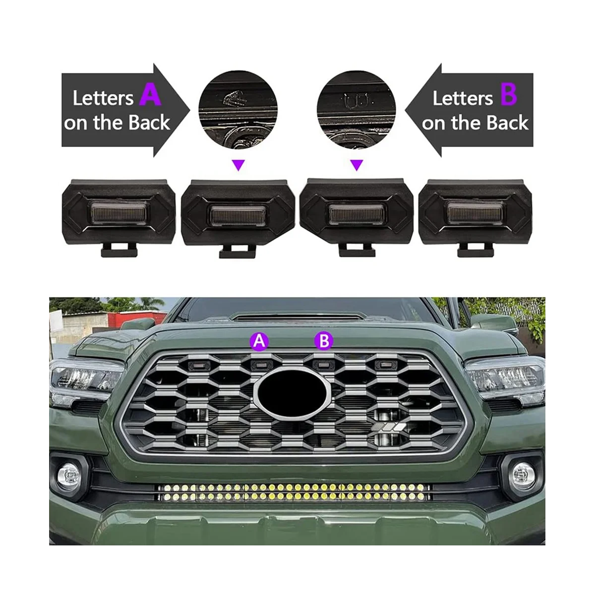 4 шт. автомобильные аксессуары для гриля