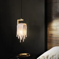 bedside lamp light luxury bedroom single head light luxury restaurant post modern dining table small chandelier