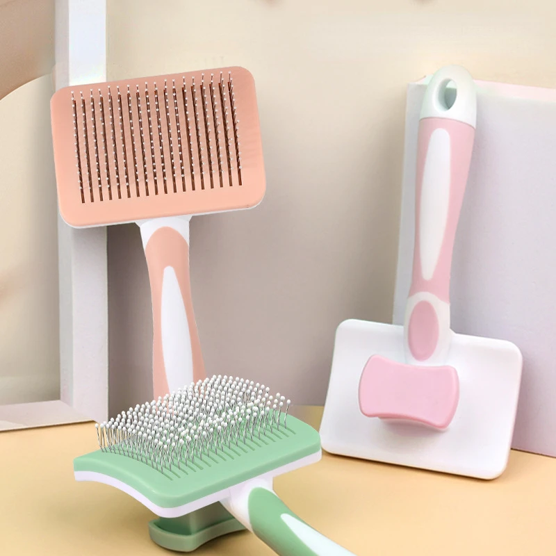 

Самоочищающаяся расческа для собак, расческа для кошек, автоматическая расческа для удаления шерсти, товары для домашних животных для коше...