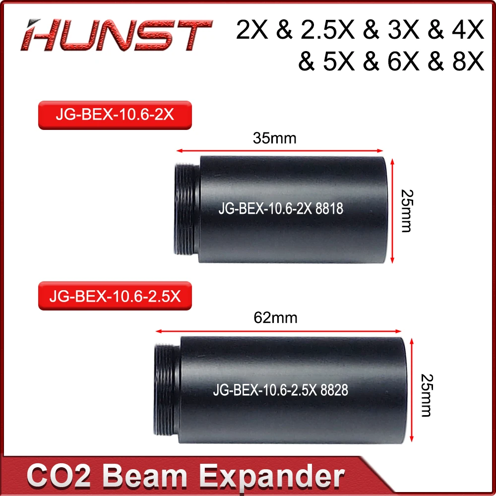 Расширитель лазерного луча Hunst CO2 2X 2 5X 3X 4X Соотношение расширения M22 * 0 75 Оптика